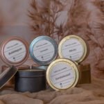 Χειροποίητο αρωματικό κερί  σε μετάλλικο δοχείο