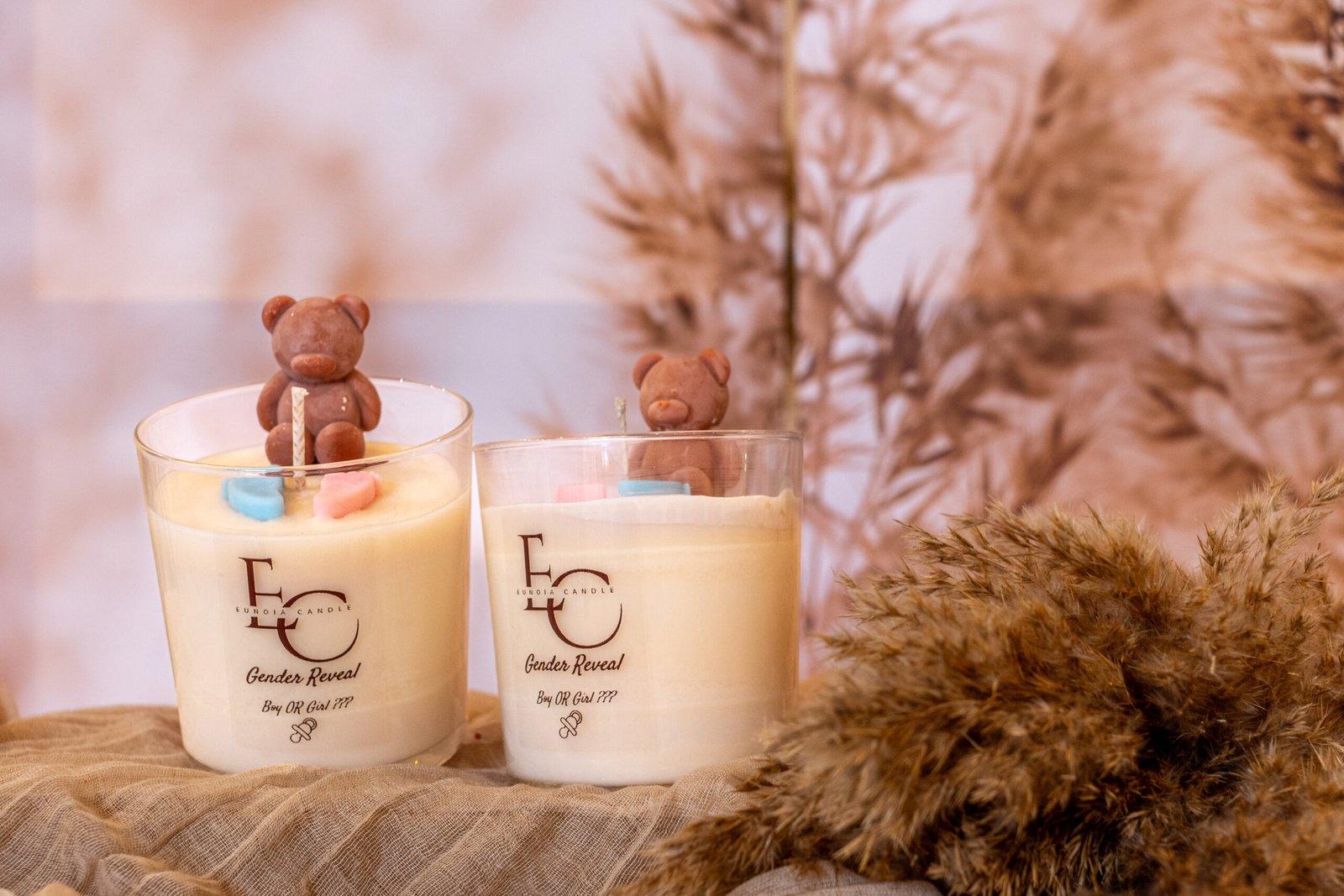 KPAP4075 Χειροποίητο αρωματικό κερί Gender Reveal - Image 1