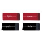 Γόμα κόκκινη -μαύρη (4 σχέδια)